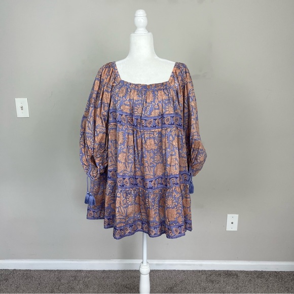 CLEOBELLA HATTIE MINI DRESS IN PURPLE SIZE XS 100% COTTON - Picture 5 of 13
